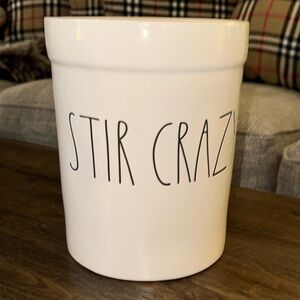 Rae Dunn Collection by Magenta Kitchen Utensil Holder/Crock STIR CRAZY